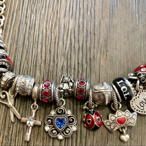 Brighton 7-7.5" bracelet with 20 charms - Picture 3 of 4